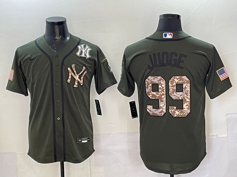 Men 2025 New York Yankees #99 Judge Green camo Nike MLB Jersey style 01->new york yankees->MLB Jersey